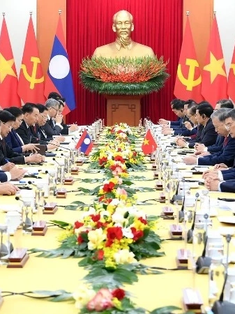 Tổng Bí thư Tô Lâm hội đàm với Tổng Bí thư, Chủ tịch nước Lào Thongloun Sisoulith