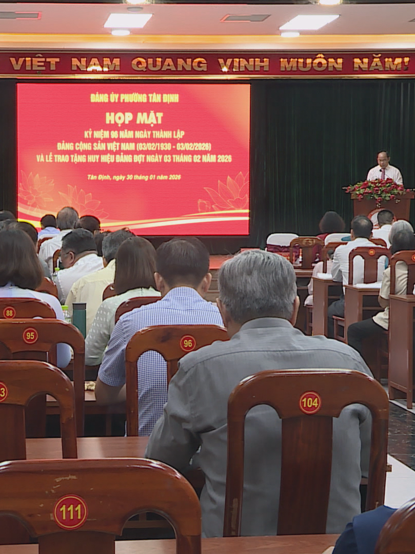 Phường Tân Định, TP. Hồ Chí Minh họp mặt kỷ niệm 96 năm Ngày thành lập Đảng Cộng sản Việt Nam