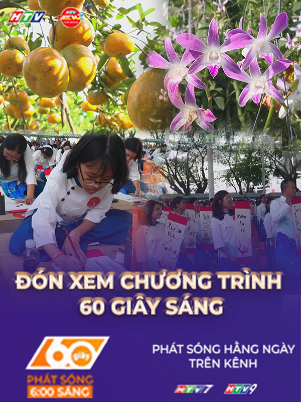 60 Giây ngày 4/1/2026 | TP. Hồ Chí Minh: Hơn 1.000 người đồng diễn nghệ thuật thư pháp