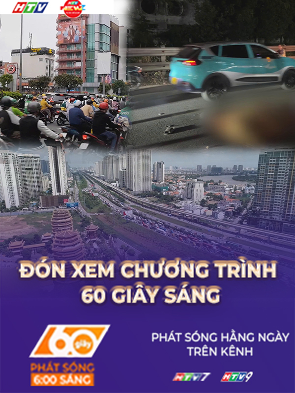 60 Giây ngày 5/1/2026 | TP. Hồ Chí Minh: Xe máy va chạm taxi công nghệ, một người tử vong