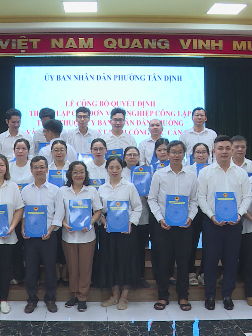 Phường Tân Định thành lập Trạm Y tế và Trung tâm Cung ứng dịch vụ công