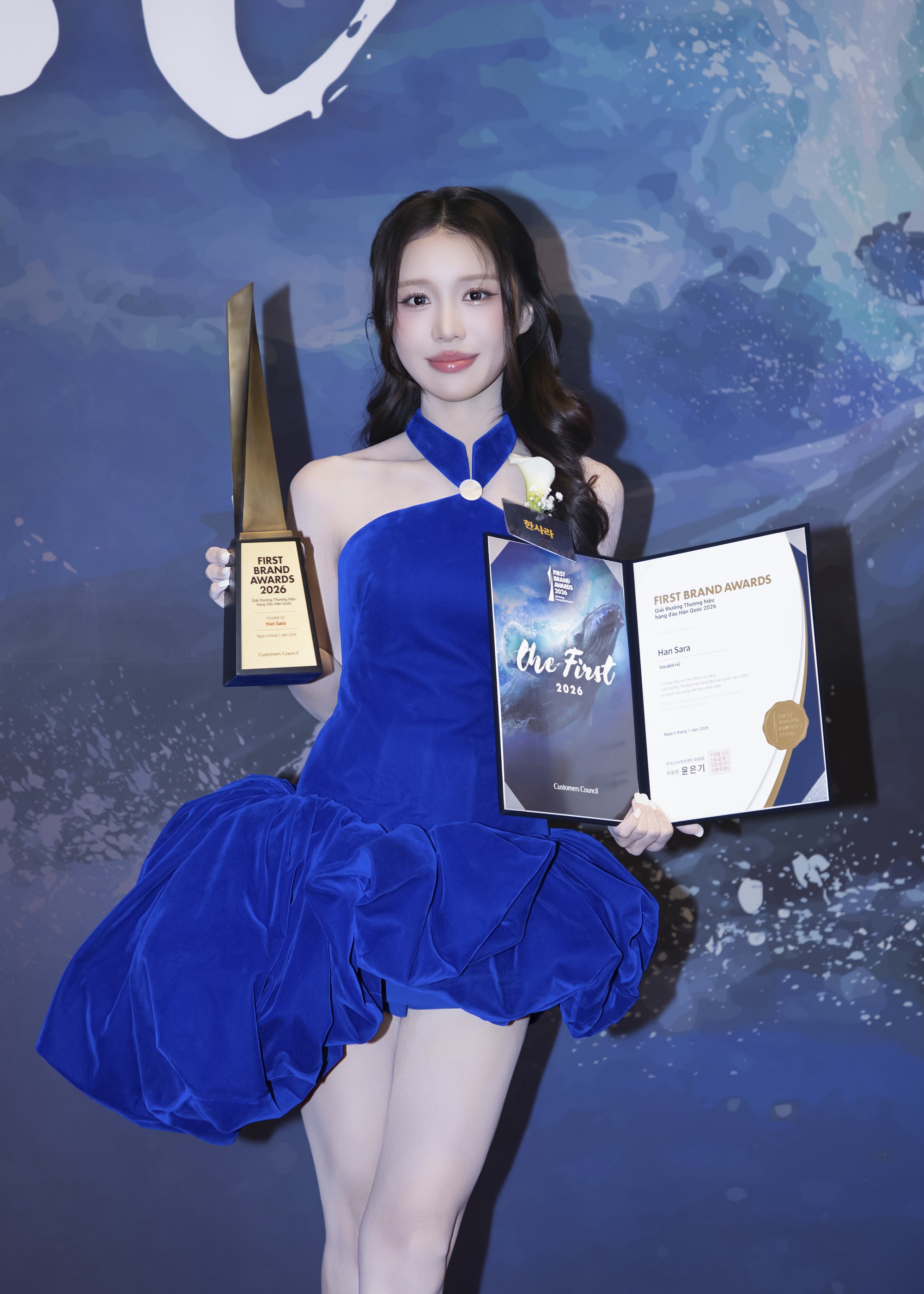 Han Sara mở bát năm 2026 bằng giải thưởng danh giá ở quê nhà Hàn Quốc  - Ảnh 1.