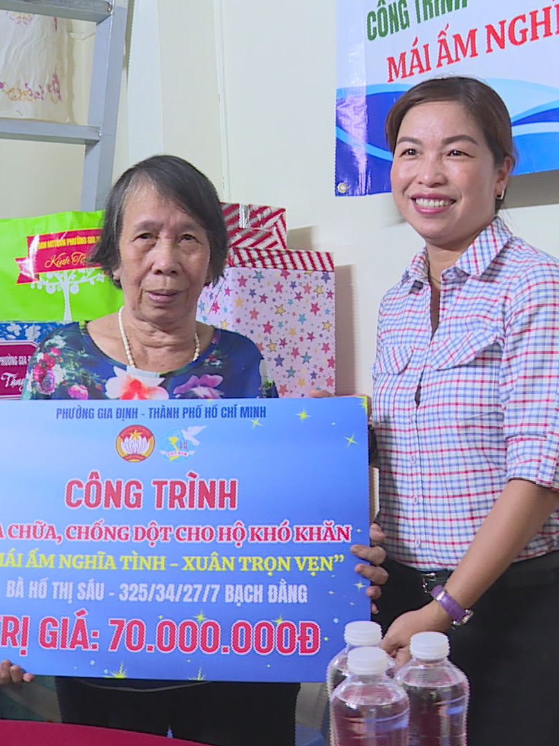 Hỗ trợ nhà ở cho hộ dân khó khăn tại phường Gia Định