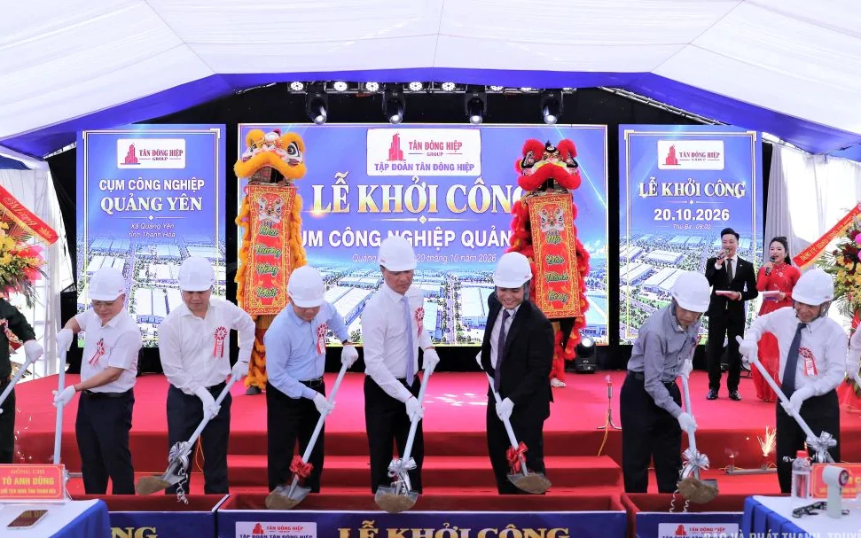 Khởi công Cụm công nghiệp Quảng Yên