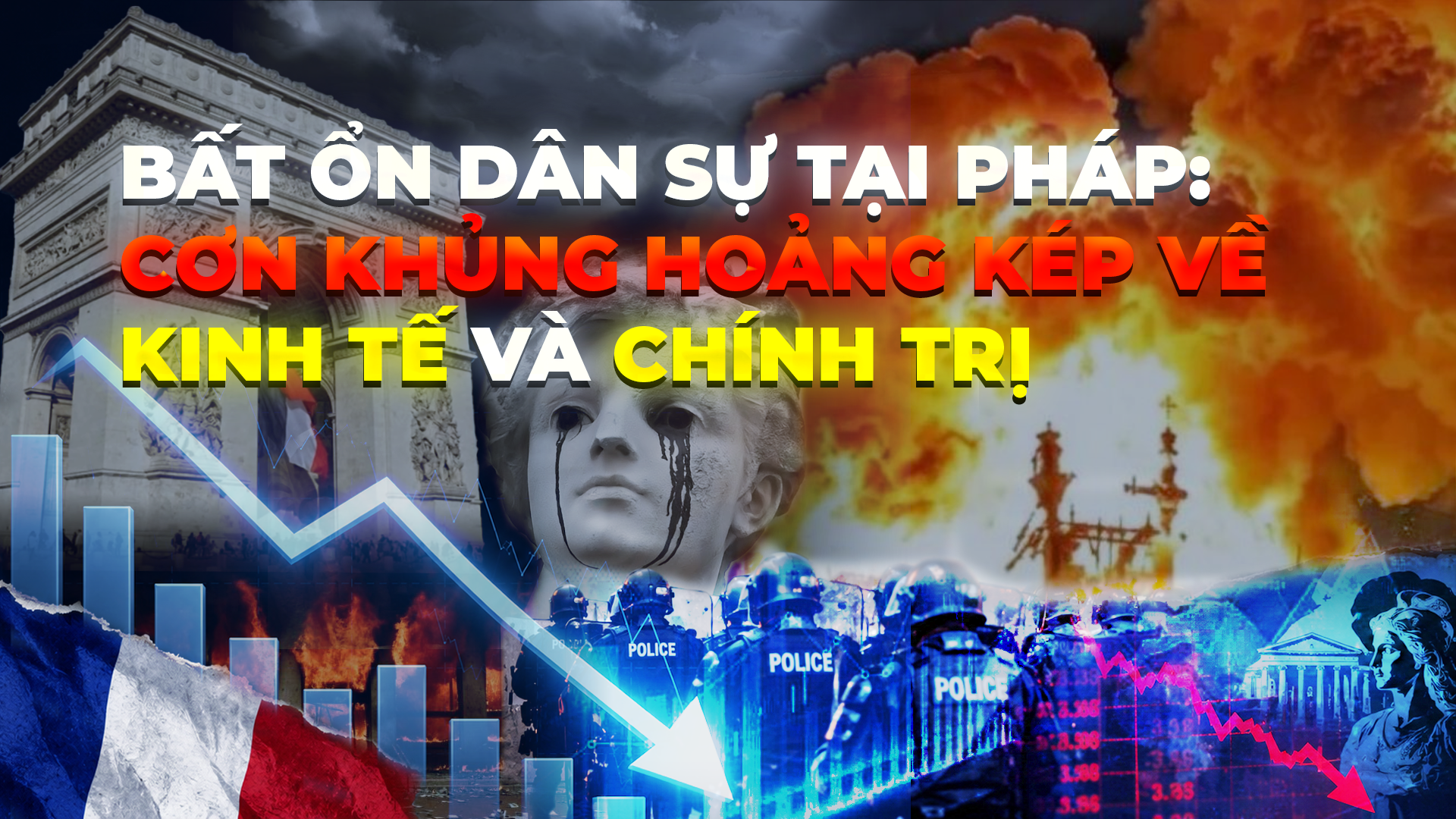 NRTG: Bất ổn dân sự tại Pháp: Cơn khủng hoảng kép về kinh tế và chính trị