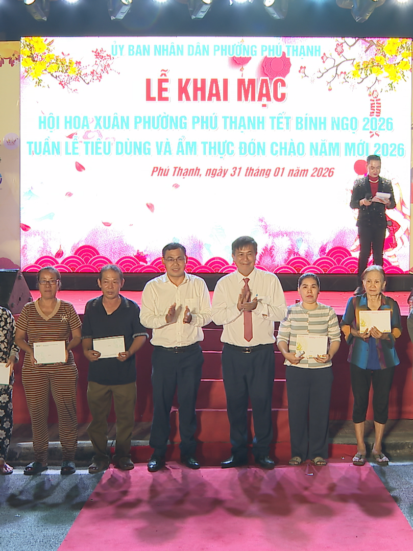 Khai mạc Hội hoa xuân phường Phú Thạnh Tết Bính Ngọ 2026