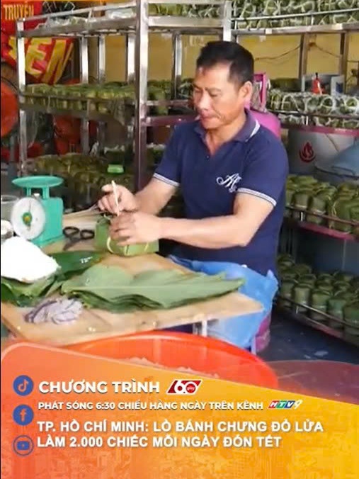 60 Giây ngày 10/2/2026 | TP. Hồ Chí Minh: Lò bánh chưng đỏ lửa làm 2.000 chiếc mỗi ngày đón Tết