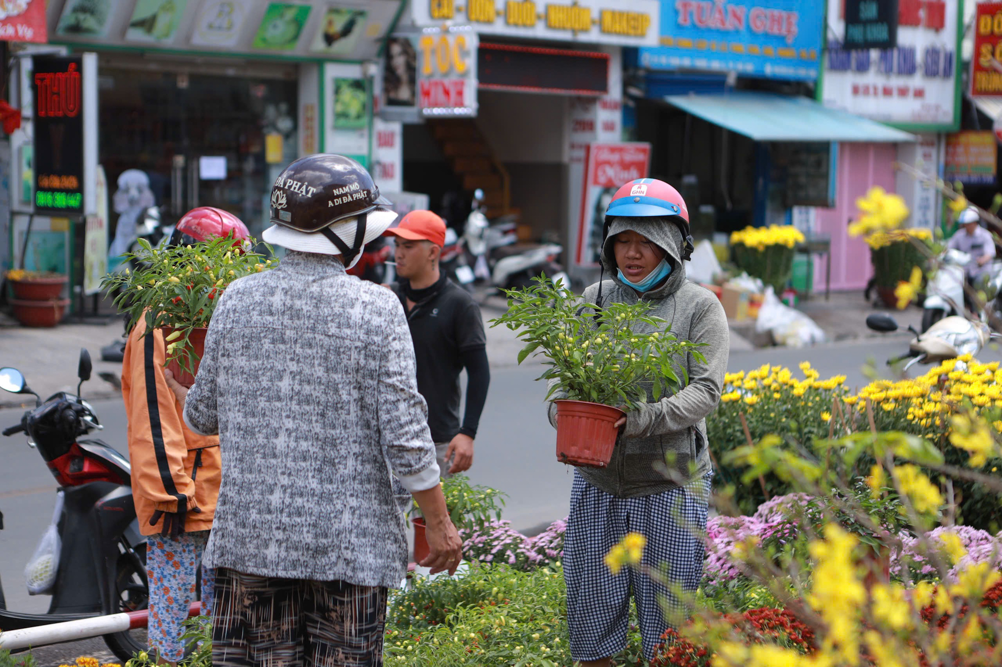 Hoa tết giảm giá “cháy hàng” thu hút người dân mua dịp tết 2026 - Ảnh 5.