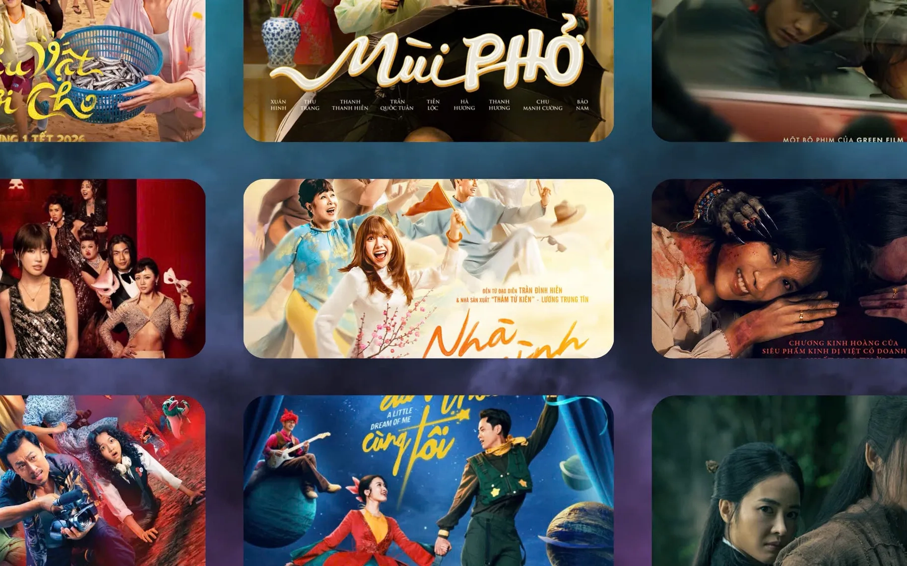 Mỹ Tâm, Trấn Thành, Uyển Ân, Nguyễn Hùng, Miu Lê,... phủ kín các dự án điện ảnh lớn 2026