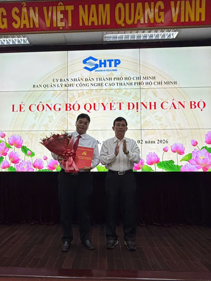 Tiến sĩ Nguyễn Vinh Dự giữ chức Giám đốc Vườn ươm Doanh nghiệp Công nghệ cao Thành phố Hồ Chí Minh