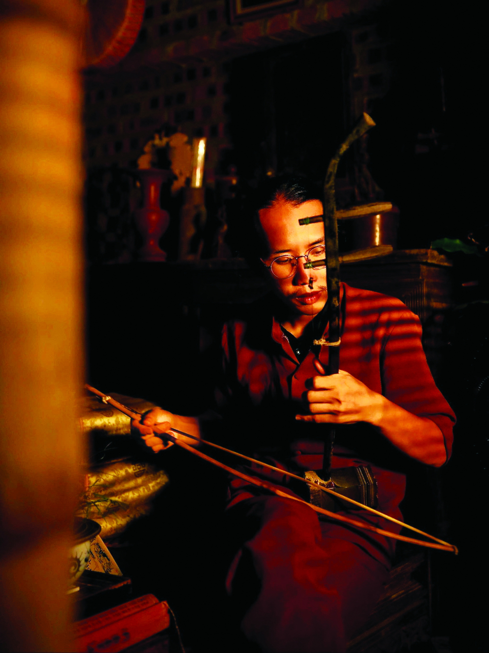 Nghệ nhân xẩm Bùi Công Sơn: Gen Z “hái lộc” cổ phong- Ảnh 1.