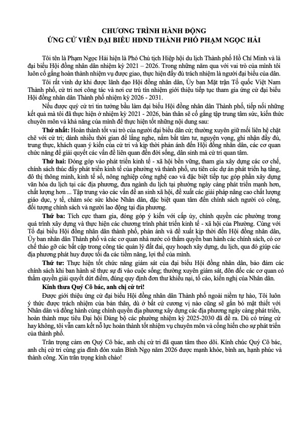 Tóm tắt tiểu sử ông Phạm Ngọc Hải ứng cử Hội đồng nhân dân TP. Hồ Chí Minh Khóa XI - Ảnh 2.