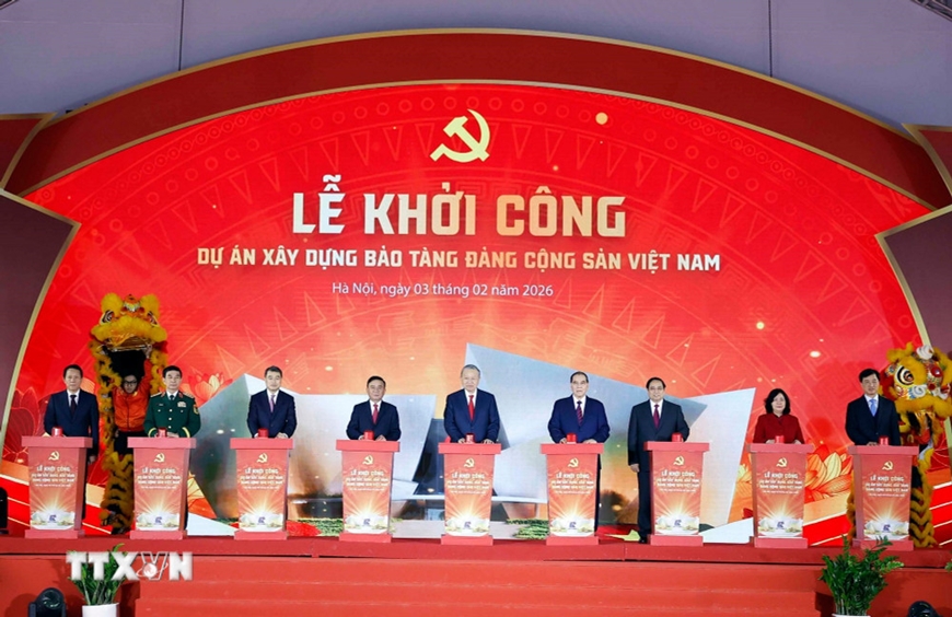 Tổng Bí thư Tô Lâm dự Lễ khởi công dự án xây dựng Bảo tàng Đảng Cộng sản Việt Nam - Ảnh 1.