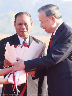 Tổng Bí thư Tô Lâm đến thủ đô Viêng Chăn, bắt đầu thăm cấp Nhà nước tới Lào