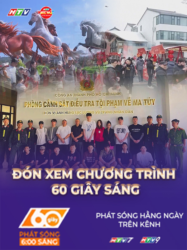 60 Giây ngày 9/2/2026 | TP. Hồ Chí Minh: Đột kích quán bar, phát hiện 17 thanh niên dương tính ma túy