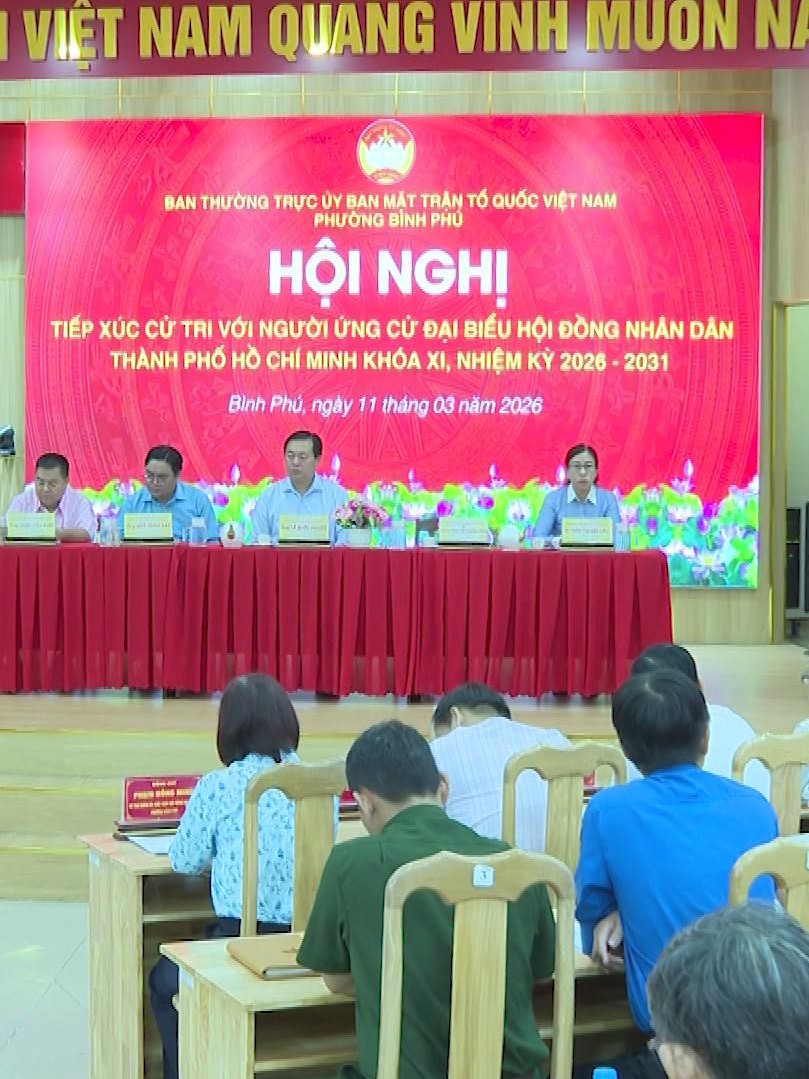 Tổ đại biểu HĐND TP. Hồ Chí Minh đơn vị 17 tiếp xúc cử tri vận động bầu cử