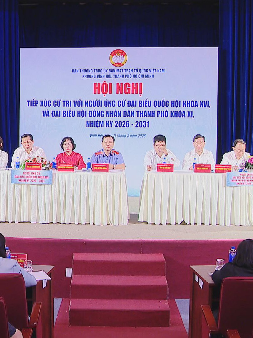 Tổ đại biểu Quốc hội đơn vị số 7 và tổ đại biểu HĐND đơn vị số 18 tiếp xúc cử tri phường Vĩnh Hội, TP. Hồ Chí Minh