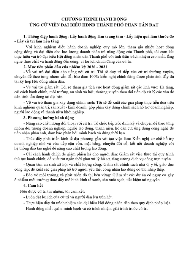 Ông Phan Tấn Đạt trúng cử Đại biểu Hội đồng nhân dân TP. Hồ Chí Minh Khóa XI nhiệm kỳ 2026 - 2031 - Ảnh 2.
