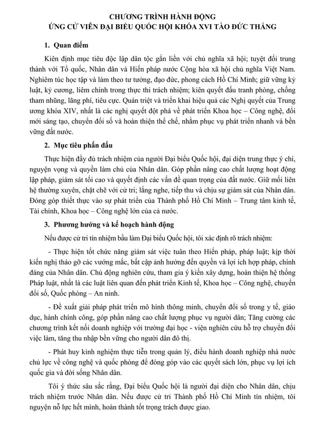 Ông Tào Đức Thắng trúng cử Đại biểu Quốc hội Khóa XVI - Ảnh 2.