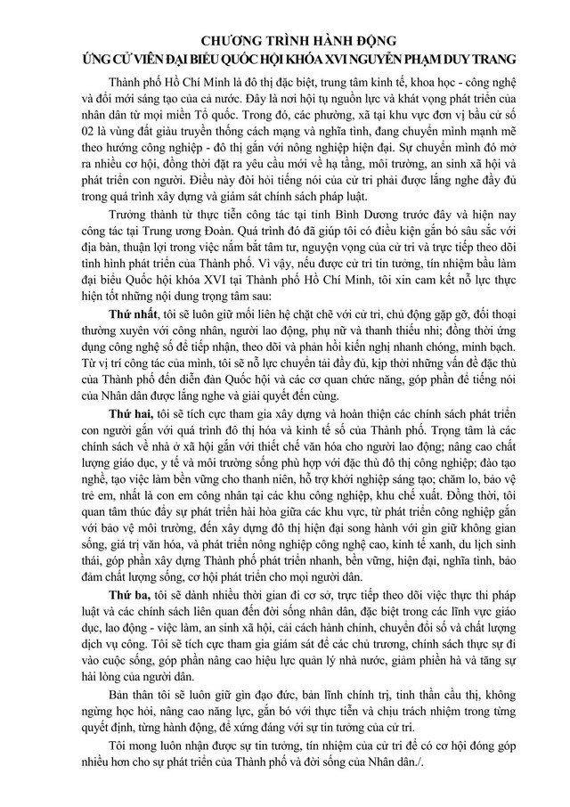Bà Nguyễn Phạm Duy Trang trúng cử Đại biểu Quốc hội Khóa XVI - Ảnh 2.