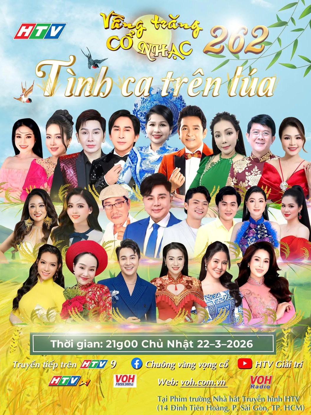 Vầng trăng cổ nhạc 262: Khúc tình ca ngọt ngào trên đồng lúa quê hương