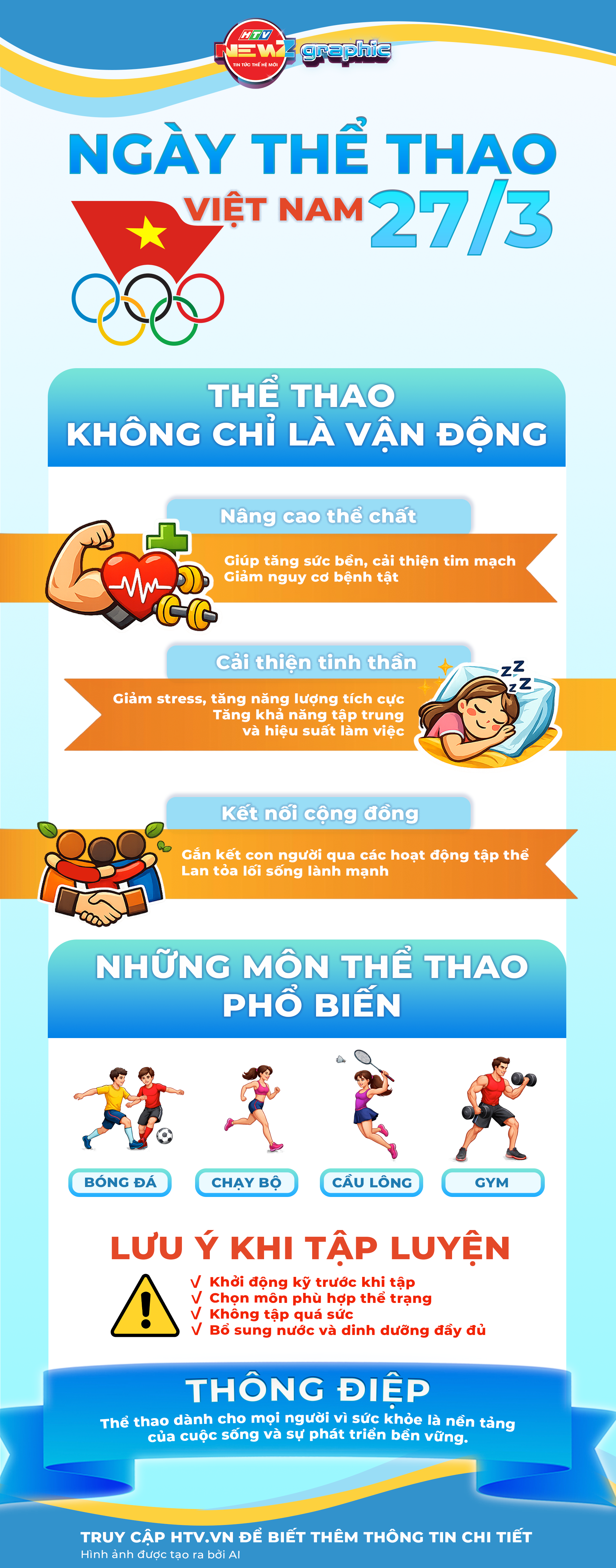 NewZgraphic: Ngày Thể thao Việt Nam 27/3 - Khỏe để kiến tạo tương lai - Ảnh 1.