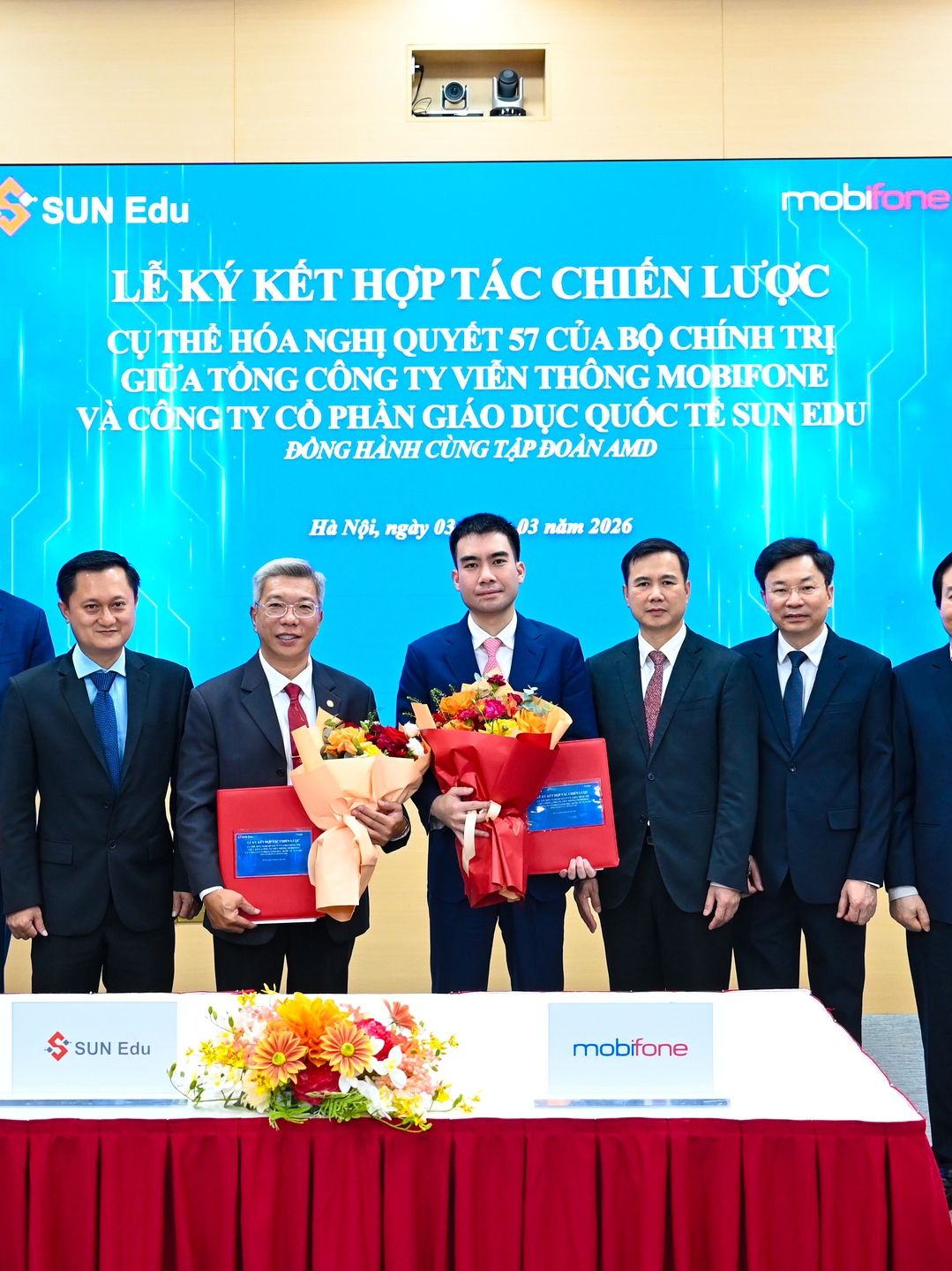 MobiFone và Sun Edu ký kết hợp tác chiến lược phát triển nguồn nhân lực công nghệ số