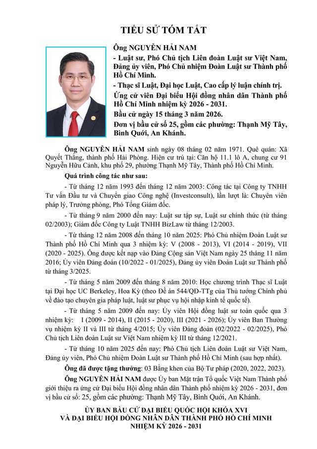 Chương trình hành động Ứng cử viên Đại biểu Hội đồng nhân dân TP. Hồ Chí Minh Khóa XI Lê Thị Kim Hồng - Ảnh 1.