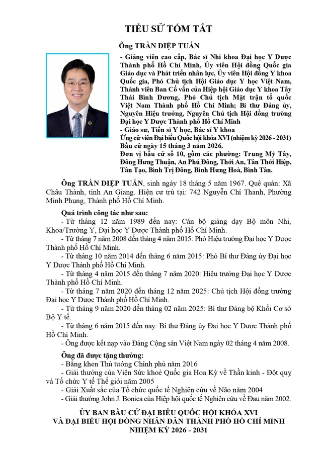 Chương trình hành động Ứng cử viên Đại biểu Quốc hội Khóa XVI Trần Diệp Tuấn  - Ảnh 2.