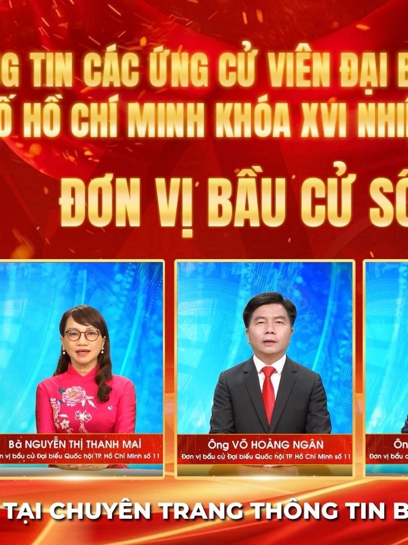 Thông tin các ứng cử viên Đại biểu Quốc hội Khóa XVI - Đơn vị bầu cử số 11