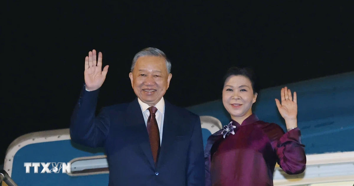 Tổng Bí thư, Chủ tịch nước Tô Lâm và Phu nhân lên đường thăm cấp Nhà nước đến Trung Quốc