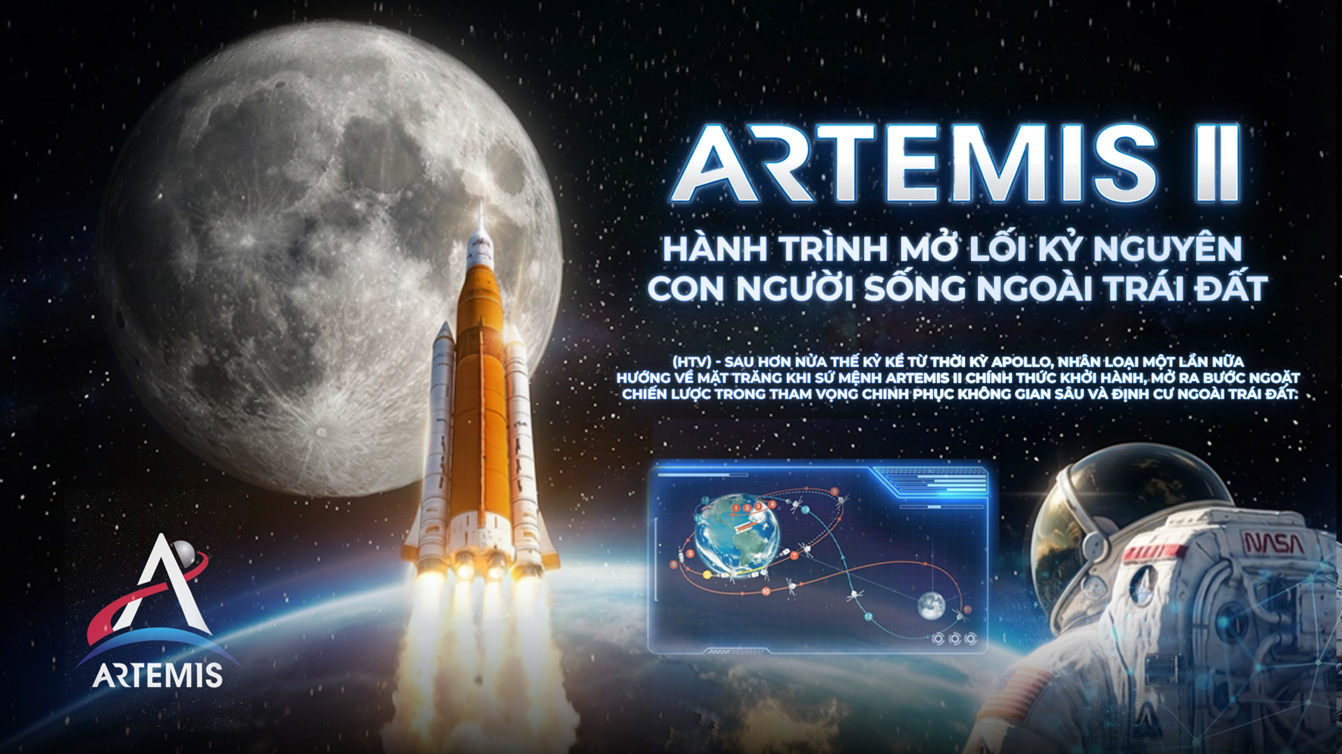 NRTG: Artemis II: Hành trình mở lối kỷ nguyên con người sống ngoài Trái Đất