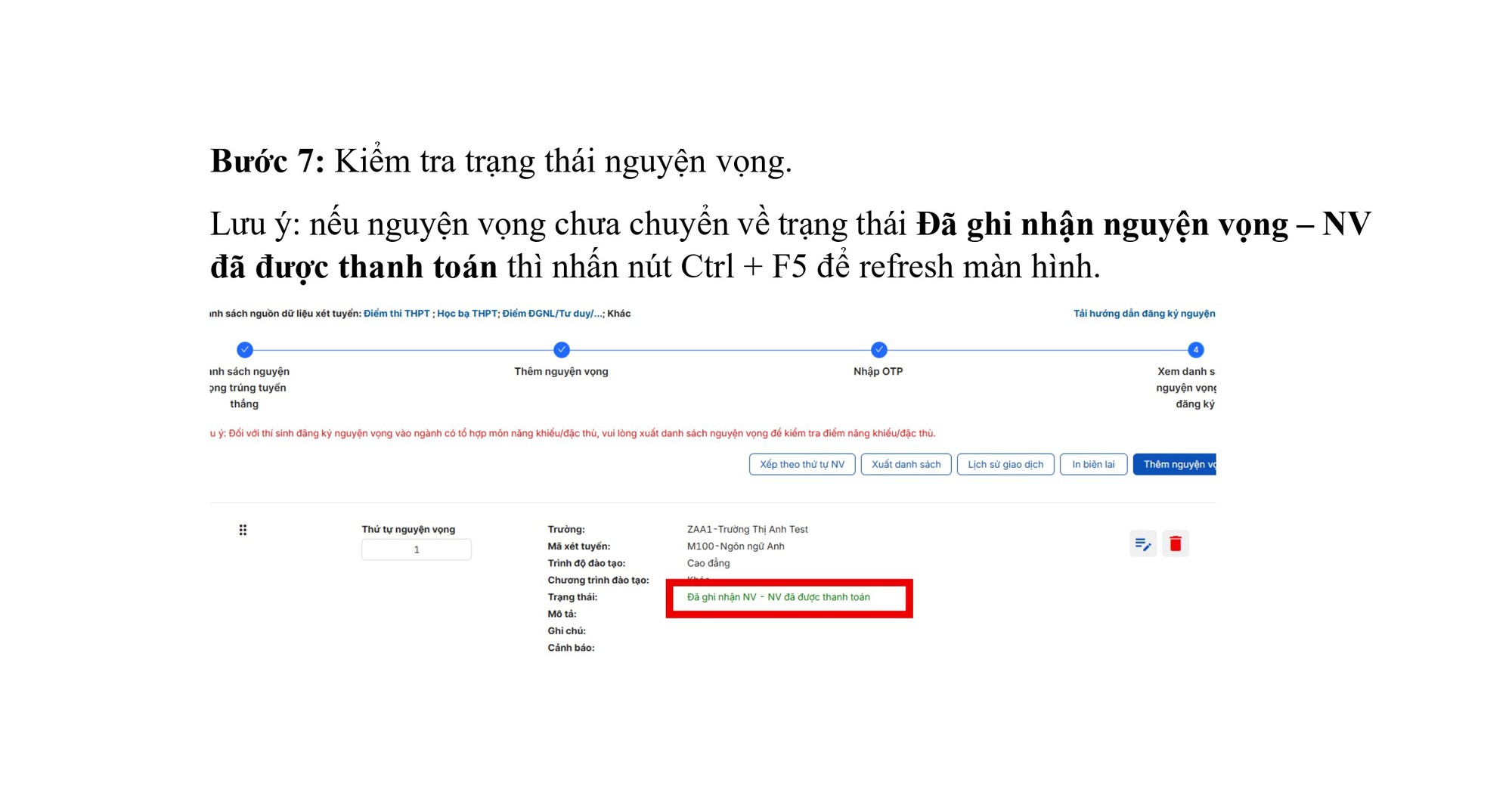Hướng dẫn thanh toán trực tuyến lệ phí xét tuyển đại học 2026- Ảnh 5.