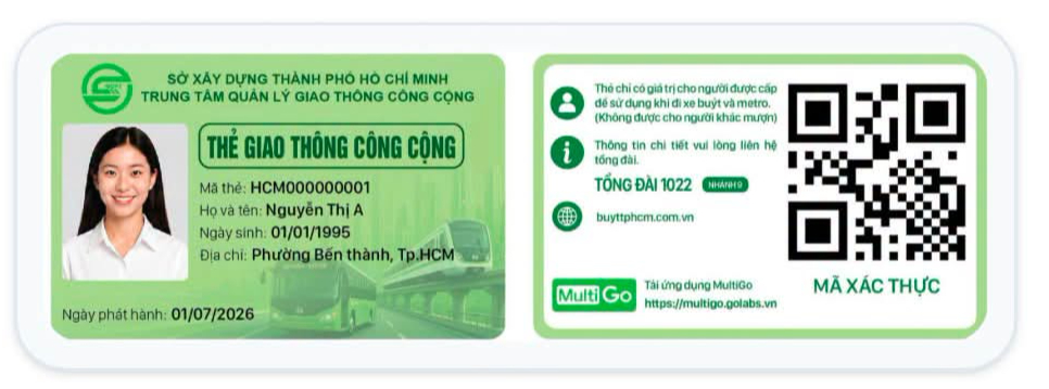 TP. Hồ Chí Minh phát hành thẻ giao thông công cộng mới - Ảnh 1.
