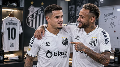 Coutinho tái hợp Neymar tại Santos - Ảnh 1.