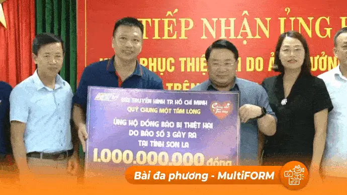 Quỹ Chung một tấm lòng HTV ủng hộ cho đồng bào tỉnh Sơn La