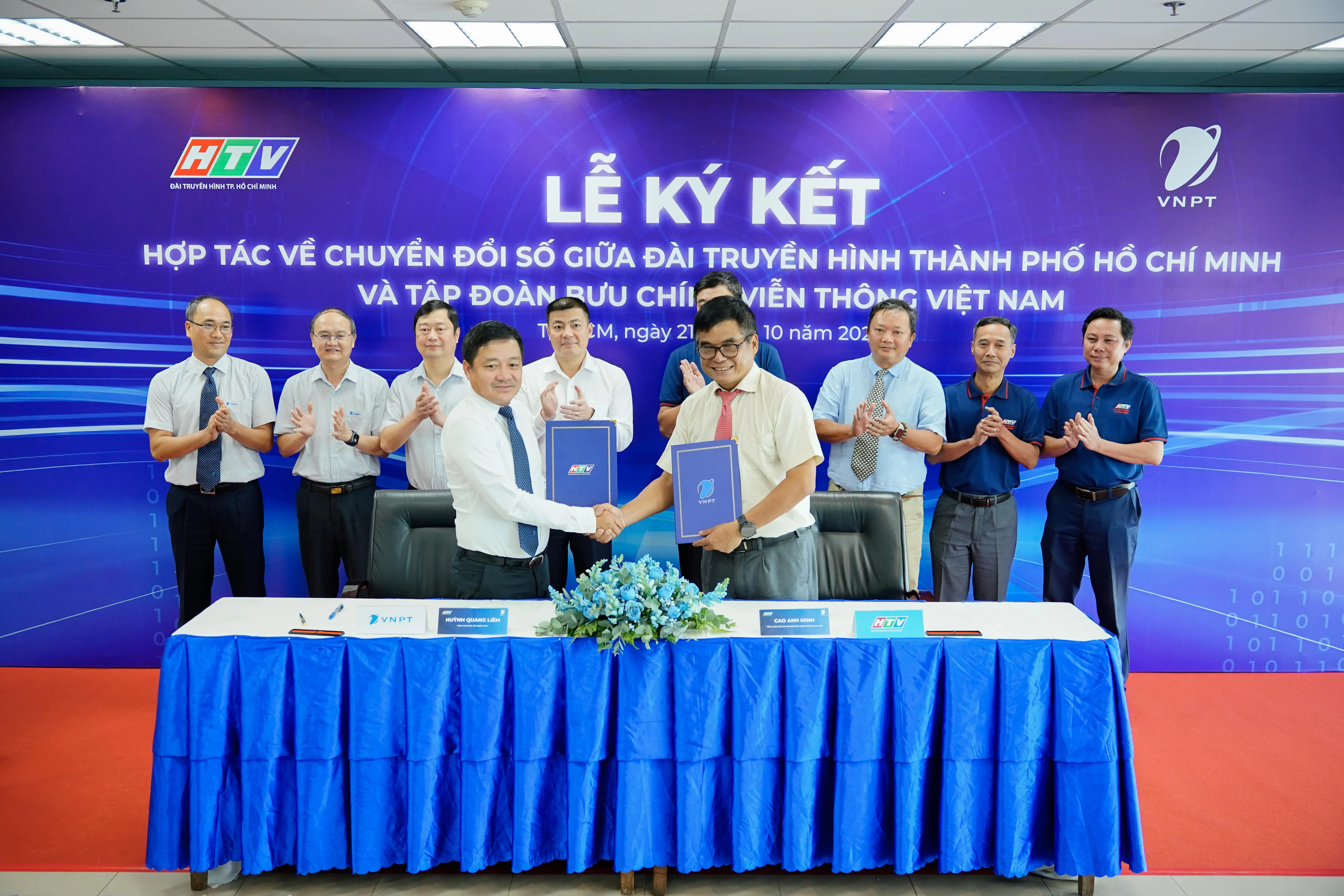 Đài Truyền hình TP.HCM và Tập đoàn Bưu chính Viễn thông Việt Nam VNPT ký kết thực hiện chuyển đổi số theo lộ trình