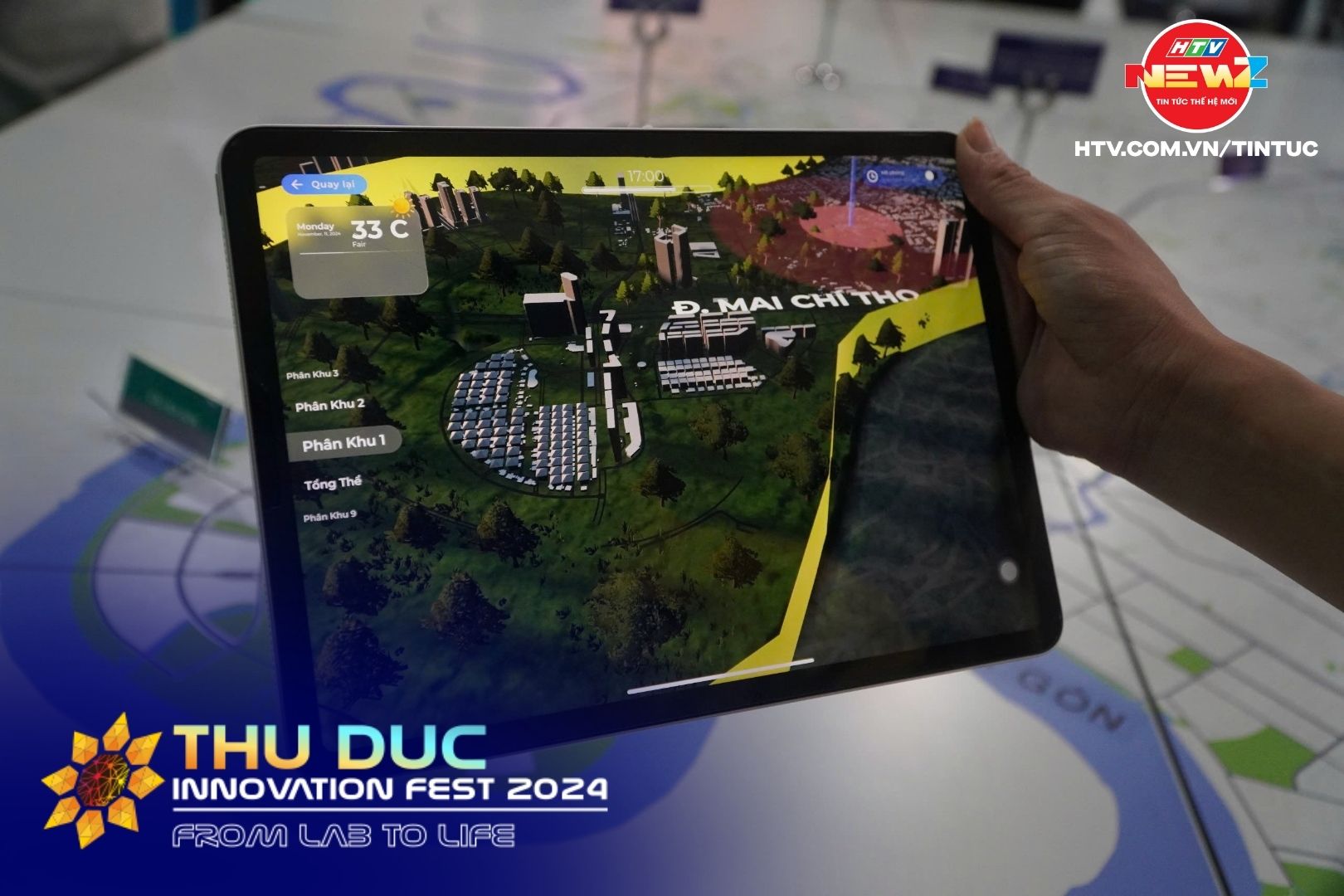 Trải nghiệm đột phá với sa bàn Thành phố Thủ Đức tại Thu Duc Innovation Fest 2024
