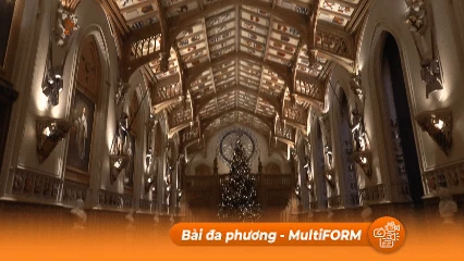 Lâu đài Windsor của Hoàng gia Anh trang trí Giáng sinh