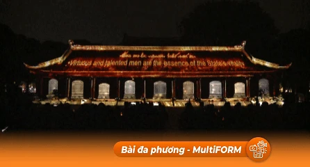 "Sử đá lưu danh": phim 3D Mapping mới về đạo học tại Văn Miếu - Quốc Tử Giám