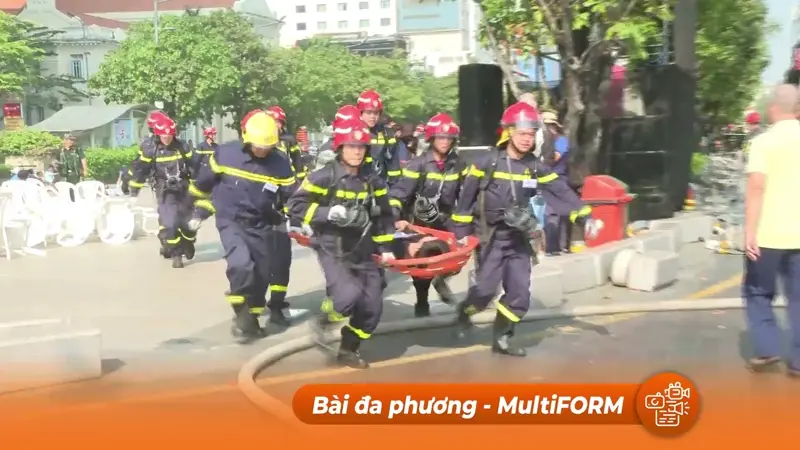 TP.HCM: Tổng duyệt diễn tập PCCC và CNCH quy mô lớn nơi tổ chức lễ hội đông người