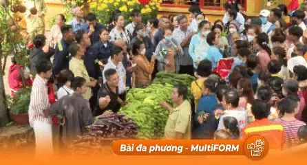Niềm vui an lạc từ "siêu thị rau củ 0 đồng"
