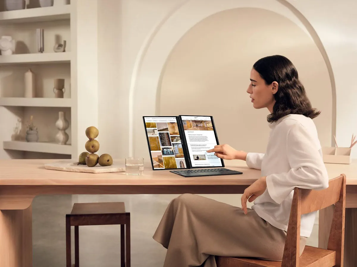 Laptop A.I. ASUS Zenbook DUO - 2 màn hình với Intel Core Ultra (Series 2)