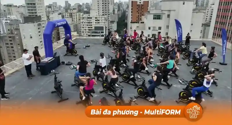 Brazil: Lớp tập thể dục tại bãi đáp trực thăng