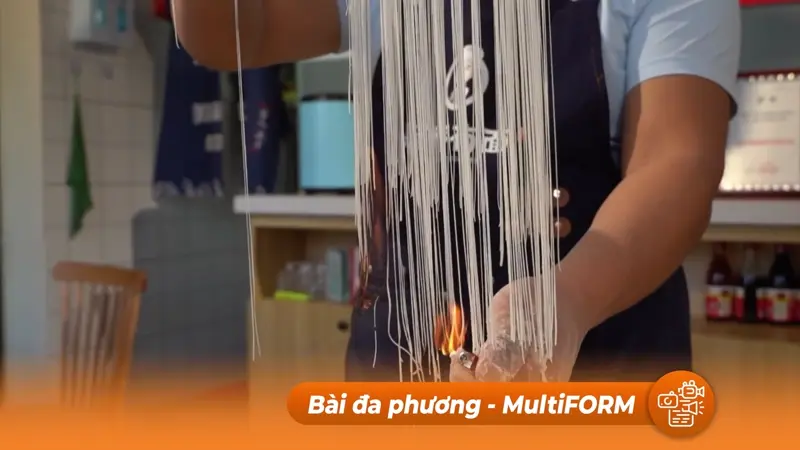 "Vua mì Trung Quốc kéo sợi mỏng'' gây sốt mạng xã hội