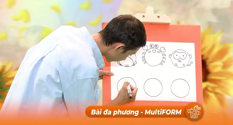 Vẽ động vật từ hình tròn