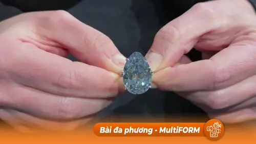 Đấu giá viên kim cương xanh lớn nhất từ trước tới nay