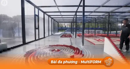 Kỷ lục Guinness thế giới về hiệu ứng domino với nhiều lá bài tây nhất