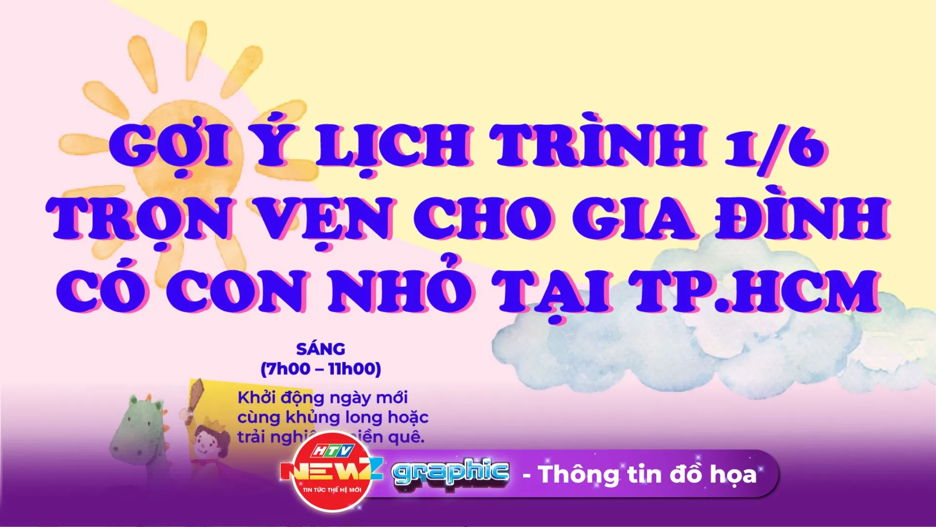 NewZgraphic: Gợi ý lịch trình ngày 1/6 trọn vẹn cho gia đình có con nhỏ tại TP.HCM