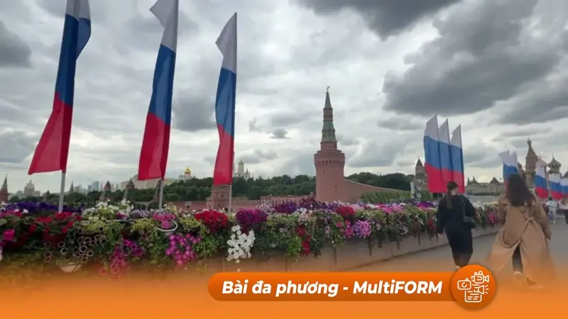 Lễ hội vườn hoa chào mừng ngày quốc khánh Nga